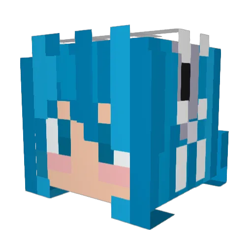 MMG_Atros_An Minecraft avatar head, 3D render
