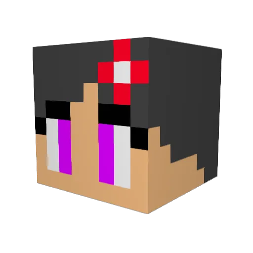 MMGamebowCamera Minecraft avatar head, 3D render