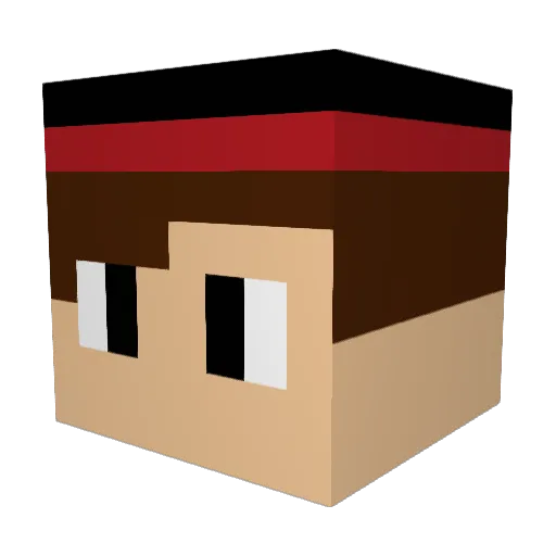 MMKBALLER Minecraft avatar head, 3D render