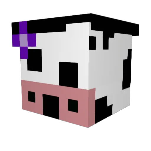 MMMMMEISTER Minecraft avatar head, 3D render
