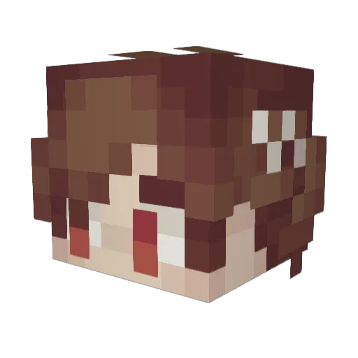 MMMStar Minecraft avatar head, 3D render