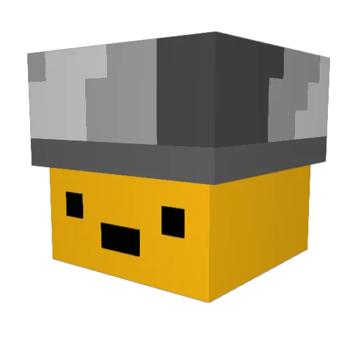 MMMYhea Minecraft avatar head, 3D render