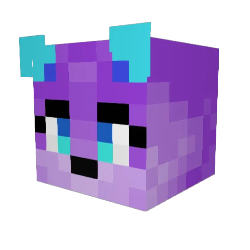 MMM_TNK Minecraft avatar head, 3D render