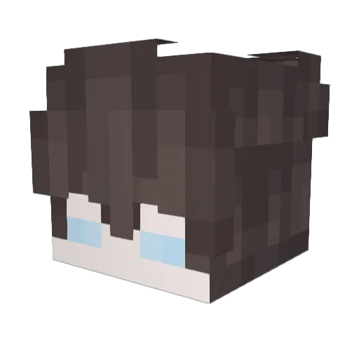MMOOEE Minecraft avatar head, 3D render