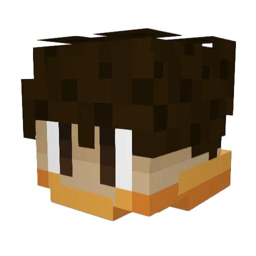 MMOdyssey Minecraft avatar head, 3D render