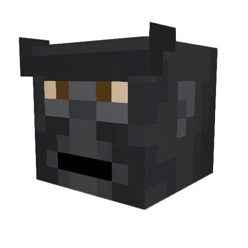 MMPTheGorilla Minecraft avatar head, 3D render