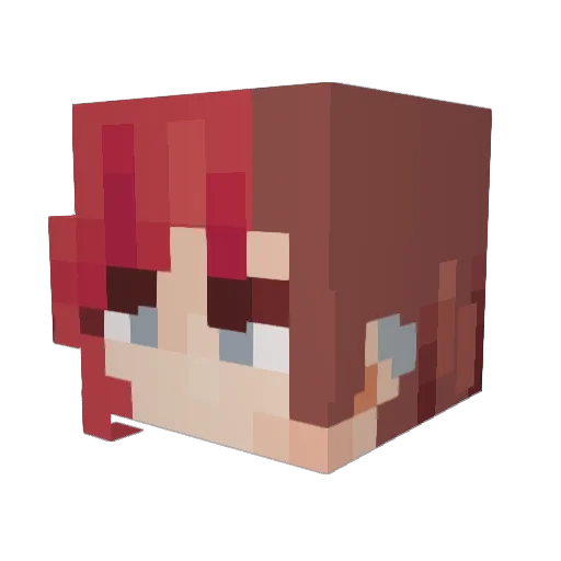 MMWD99 Minecraft avatar head, 3D render