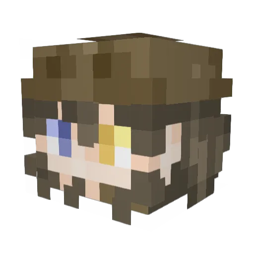 MMXIV Minecraft avatar head, 3D render
