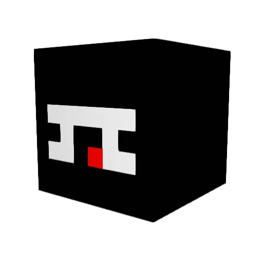 MM_08 Minecraft avatar head, 3D render