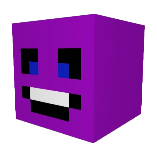 MM_Moh Minecraft avatar head, 3D render
