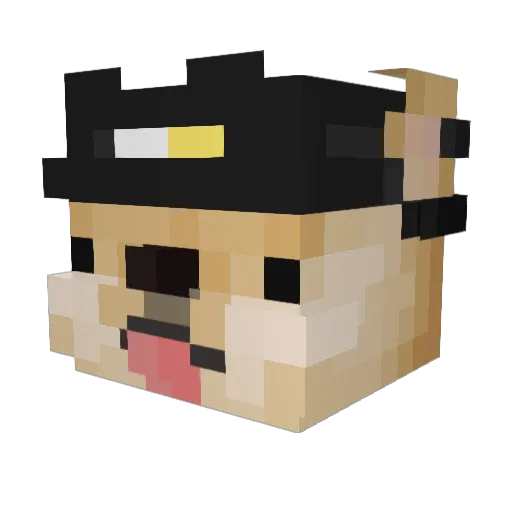 MMajak3 Minecraft avatar head, 3D render