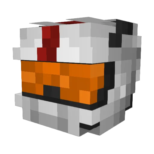 MMartin00 Minecraft avatar head, 3D render