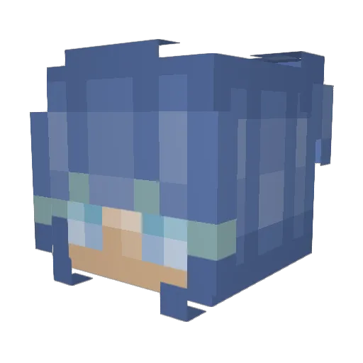 MMary6 Minecraft avatar head, 3D render