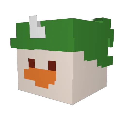 MMcHugh25 Minecraft avatar head, 3D render