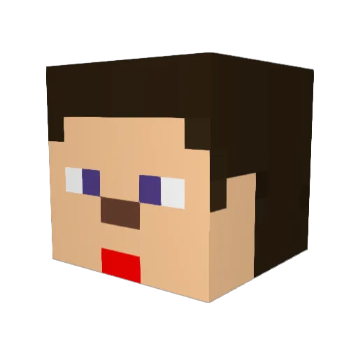 MMcIvor Minecraft avatar head, 3D render