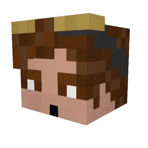 MMgamer9 Minecraft avatar head, 3D render
