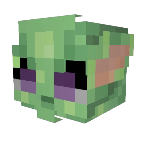 MMizantroPP Minecraft avatar head, 3D render