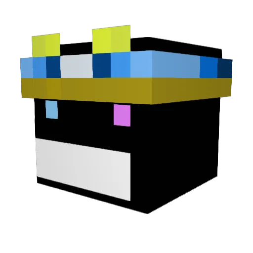 MMnicc Minecraft avatar head, 3D render