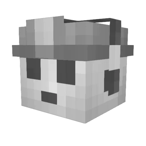 MMondasian Minecraft avatar head, 3D render