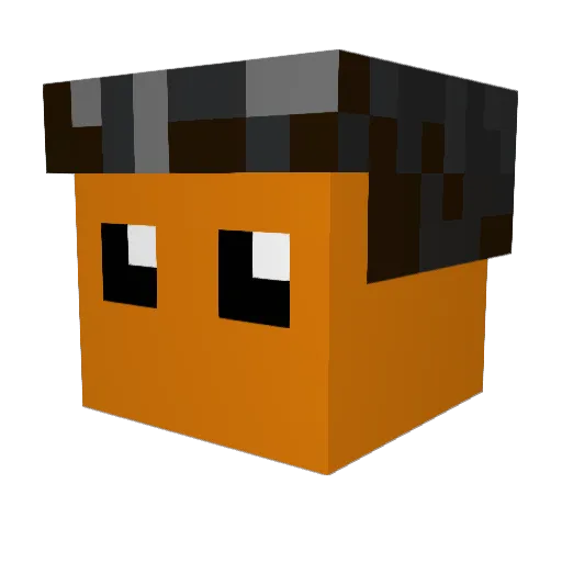MMondy Minecraft avatar head, 3D render