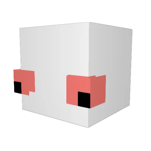 MMunty Minecraft avatar head, 3D render