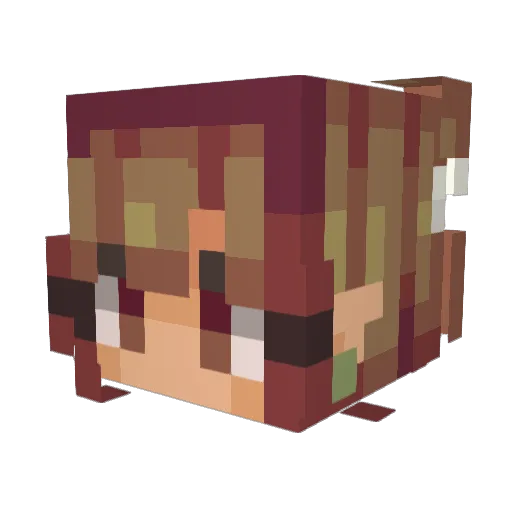 MNAPI Minecraft avatar head, 3D render
