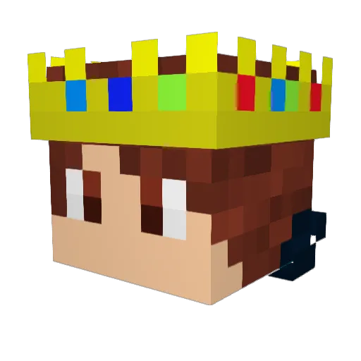 MNA_Jakov Minecraft avatar head, 3D render