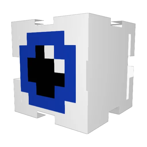 MND_0226 Minecraft avatar head, 3D render