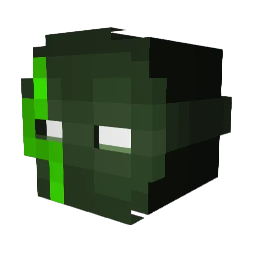 MNDabs Minecraft avatar head, 3D render