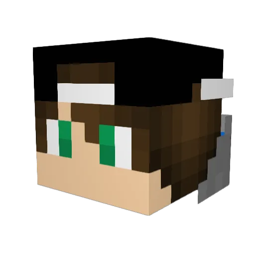 MNKUser Minecraft avatar head, 3D render