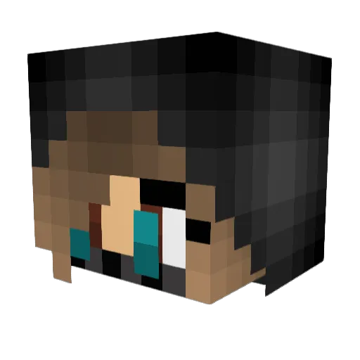 MNLH17XXL Minecraft avatar head, 3D render