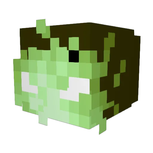 MNM_Uchiha Minecraft avatar head, 3D render