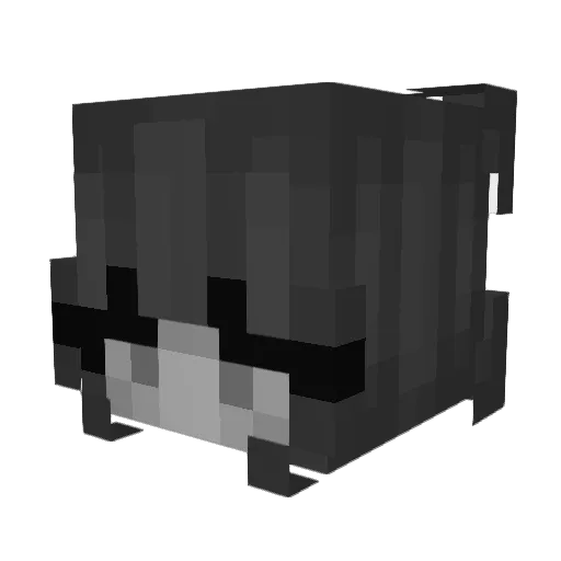 MNXBP Minecraft avatar head, 3D render
