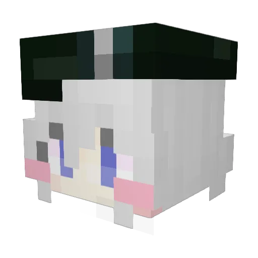 MNarmy Minecraft avatar head, 3D render