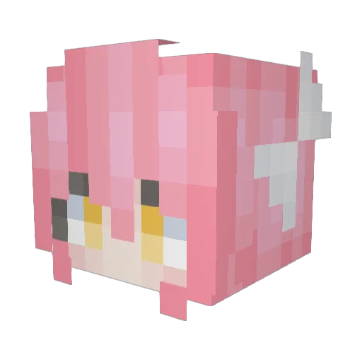 MNavi Minecraft avatar head, 3D render