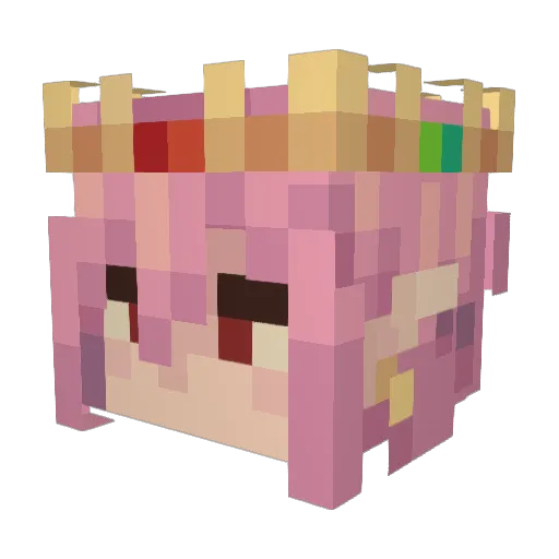 MO3RAY Minecraft avatar head, 3D render