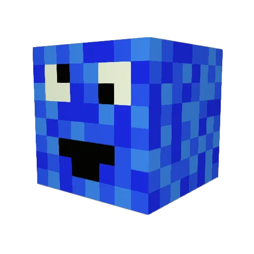 MOABNOS123 Minecraft avatar head, 3D render