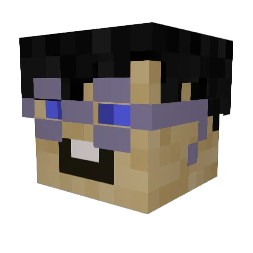 MOAT_GG Minecraft avatar head, 3D render