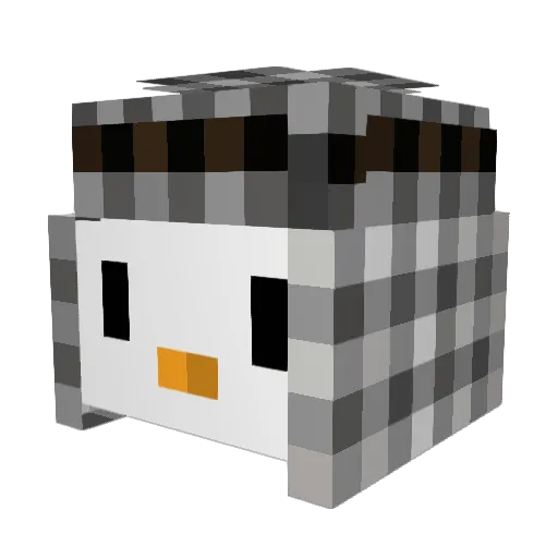 MOAZGO Minecraft avatar head, 3D render
