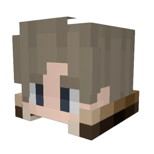 MOA_vii Minecraft avatar head, 3D render