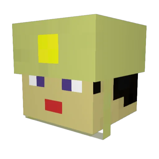 MOBIUS513 Minecraft avatar head, 3D render