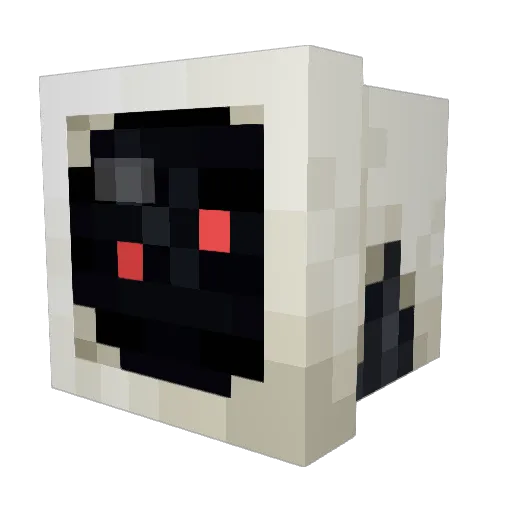 MOBROK Minecraft avatar head, 3D render