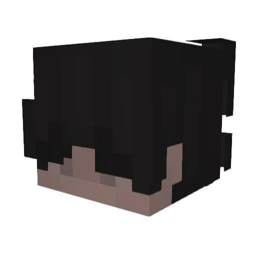 MOBYuzuJP Minecraft avatar head, 3D render