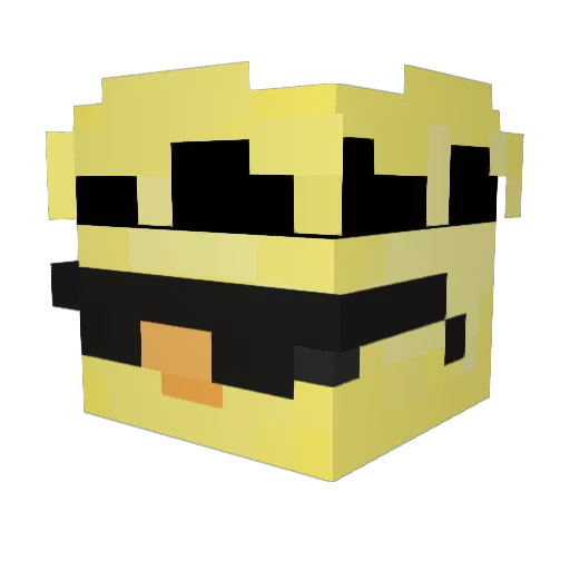 MOCHIPOLLO Minecraft avatar head, 3D render