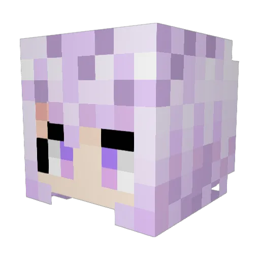 MODE910624 Minecraft avatar head, 3D render