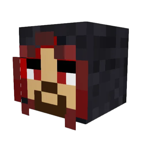 MODem_Jr Minecraft avatar head, 3D render