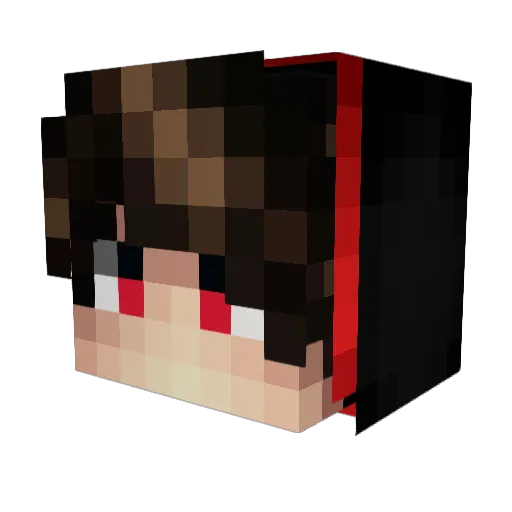 MOFFiCh Minecraft avatar head, 3D render