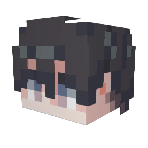 MOGERR_ Minecraft avatar head, 3D render