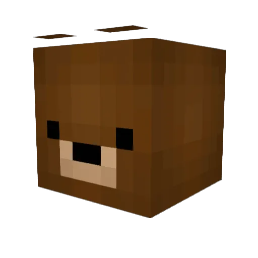 MOG_tw Minecraft avatar head, 3D render