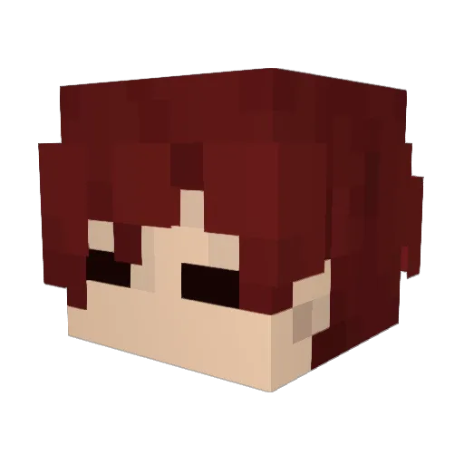 MOHECO_HOMEP_2 Minecraft avatar head, 3D render